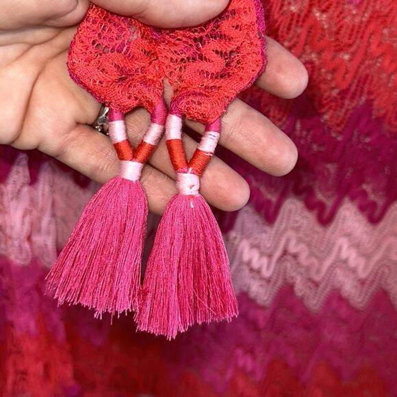 TRINA TURK Cascade Crochet Asymmetrical Maxi Dress - Picture 4 of 12